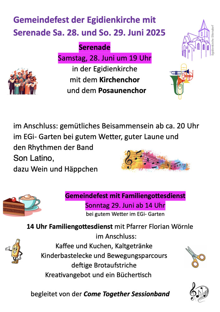 Gemeindefest und Serenade