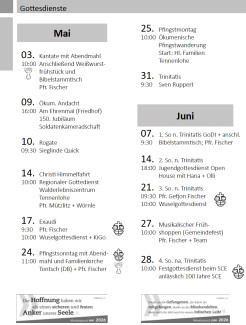 Gottesdienste 05-06